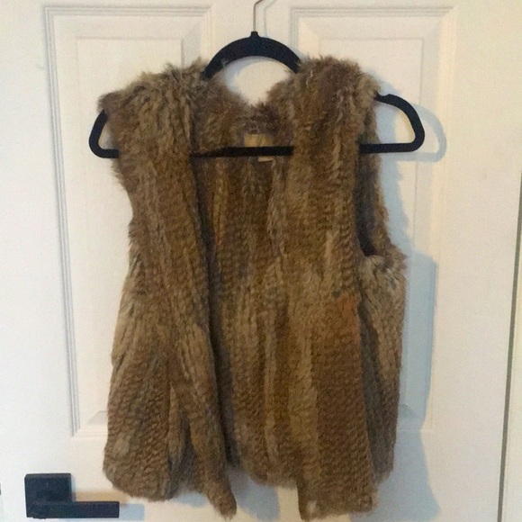 Michael Kors Hooded Fur Vest - Picture 1 of 5